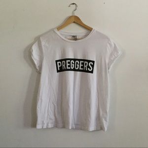 ASOS Preggers Graphic T Shirt Sz 8/M